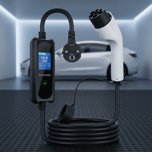 ผู้ผลิต OEM มาตรฐานยุโรป GBT สำหรับเครื่องชาร์จรถยนต์ไฟฟ้าแบบ Schuko 16A 3.5kW AC Type 2 สถานีชาร์จรถยนต์ไฟฟ้าแบบพกพา - Product Image 1