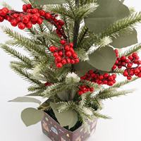 MEICHUANGHUI Vente en gros Mini arbre de Noël artificiel petit avec lumière et arbre de Noël PE PVC table OEM ODM fruits rouges
