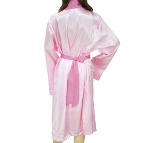Vêtements à manches longues pour mariées et demoiselles d'honneur, vêtements de nuit doux et soyeux, robes en satin, peignoirs en soie - Product Image 2