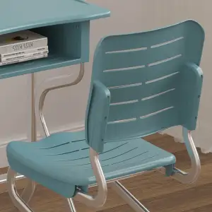 Meubles de salle de classe YJ Mobilier de bureau ergonomique moderne avec chaise attachée