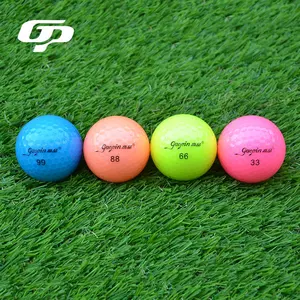 2 3 4 Mảnh Màu Quả Bóng Golf Tùy Chỉnh Cá Nhân Golf Giải Đấu Bóng Bền Urethane Mềm Giải Đấu Bóng Golf