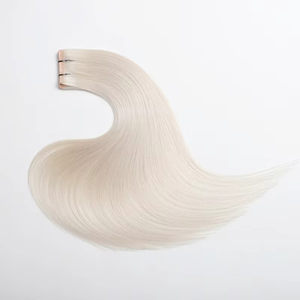 Tóc nối Remy tóc người, kiểu bím bướm, lớp <span class=keywords><strong>PU</strong></span> vô hình, tóc nối kép, tóc Nga nguyên chất, nguồn gốc duy nhất, màu sáng, lớp da, màu 12A - Product Image 4