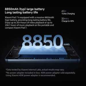 Versión Global Xiaomi Pad 7 Snapdragon 7+ Gen 3 Pantalla de 11.2'' y 144Hz Cuatro Altavoces Tablet Batería de 8850mAh Carga Turbo de 45W - Product Image 5