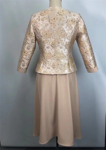 <span class=keywords><strong>Turchia</strong></span> ocasionale abito in broccato abito formale completo donna due pezzi gonne per la chiesa - Product Image 4