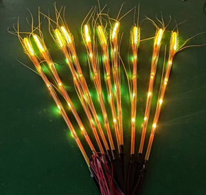 Lámparas Decorativas Solares LED para Exteriores, Impermeables IP65, con Forma de Trigo, para Iluminación de Paisajes en Navidad y Halloween - Product Image 1