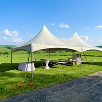 Carpa para Eventos de Alta Resistencia con Estructura de Aluminio de 20x40 pies, Carpa Impermeable para Exteriores, Ferias Comerciales, Jardín, Todo Tipo de Clima, para Alquiler Comercial
