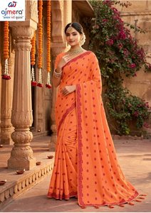 Sari en coton imprimé élégant Ajmera, tenue ethnique traditionnelle et élégante pour femmes, mode quotidienne, séchage rapide, toutes saisons - Product Image 5