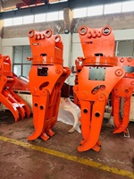 Grappin hydraulique en acier pour excavatrice, destiné à la manutention et au recyclage des métaux ferrailleux
