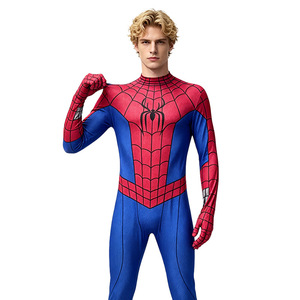 Costume Spider-Man Peter Parker, combinaison rouge et bleue, cosplay, Halloween, taille adulte L - Product Image 2