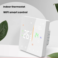 Termostato Inteligente Wifi para Calefacción por Suelo Radiante, Pantalla Táctil Remota con App Tuya 0.5 ℃   Cerradura de Seguridad para Niños con Ajuste Preciso y Programación Semanal para Agua