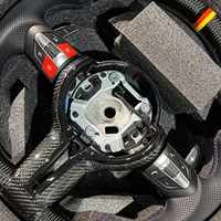 Volant en cuir noir en fibre de carbone avec touches rouges M1 M2 pour BMW F30 535i F10 F15 F36 F20 F22 F25 F32 F80 M3 M5 X5m F85 M8 F92