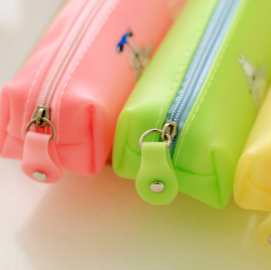 New Solid Color PU Pencil case Custom Different Colors Suitable for Students to Carry to <b>School</b> - Product Image 2