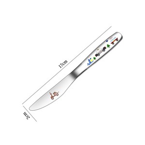Juego de Cubiertos Infantiles de Acero Inoxidable 304 Syh1412 al por Mayor, Cuchillo, Tenedor y Cuchara con Diseño de Dibujos Animados, Fácil de Transportar - Product Image 4