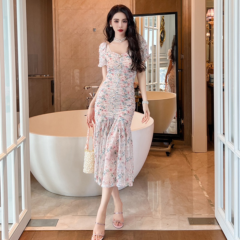 fitted lace wedding dress Dongdaemum Women's Dresses main image 1