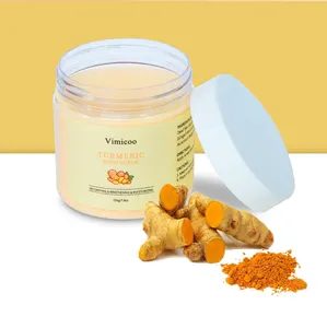 High Quality Deep Cleaning Body Dead Sea Salt Scrub Private Label Moisturizing Whitening Face Body Organic Turmeric Scrub