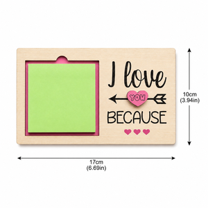 Wooden Valentines Day <b>Message</b> <b>Board</b> Personalized Sticky Note Holder Romantic Love Memo Desk Decor Gift Sign - Product Image 4