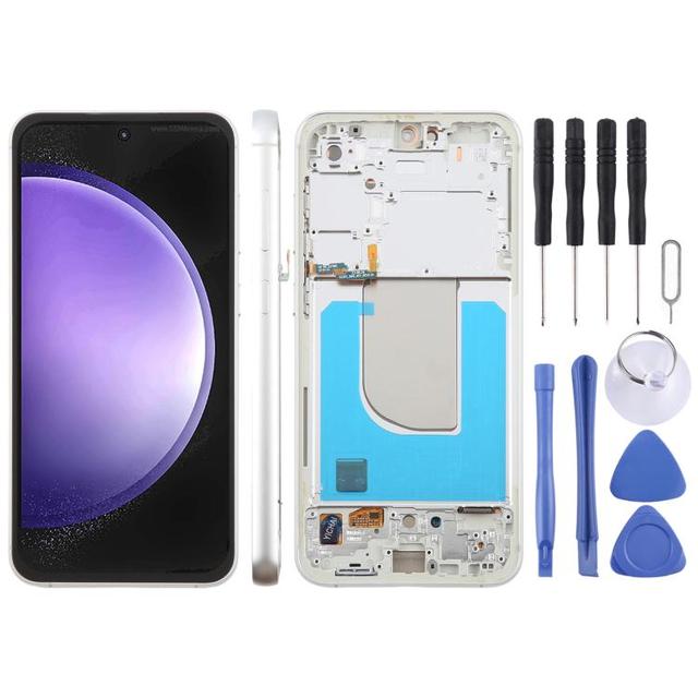 Original LCD Screen and Digitizer Full Assembly with Frame Mobile Phone LCDs Touch Screen for Samsung Galaxy S23 FE