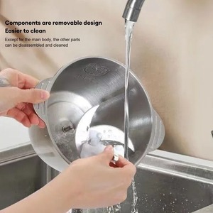 Electric <b>Meat</b> <b>Mincer</b> Grinder Stainless Steel Chopper 5L Food Processor Garlic Mud Maker Blender Large Capacity Kitchen Utensils - Product Image 4