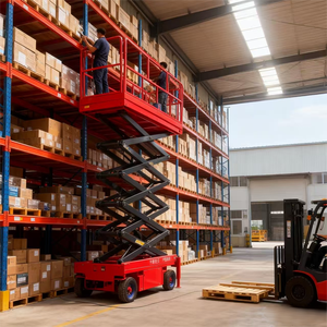 Plataforma Móvil Hidráulica Mini Económica, Elevador de Tijera Eléctrico Autopropulsado SDDGKJ DGPT-1413 de 4-16 m, Capacidad de 320 kg, Gran Oferta - Product Image 2