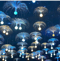 Lampes décoratives LED en forme de méduse, ballons décoratifs pour l'aménagement paysager extérieur, lumières décoratives
