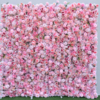 Décor floral de mariage de luxe, panneau mural de fleurs artificielles, décoration de fleurs en soie pour cérémonie, événement, réception