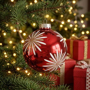 Boules de Noël <span class=keywords><strong>en</strong></span> <span class=keywords><strong>verre</strong></span> <span class=keywords><strong>soufflé</strong></span> à la main de 10 cm pour la décoration de l'arbre, impression de logo personnalisée, vente <span class=keywords><strong>en</strong></span> gros de boules <span class=keywords><strong>en</strong></span> <span class=keywords><strong>verre</strong></span> artisanales - Product Image 6