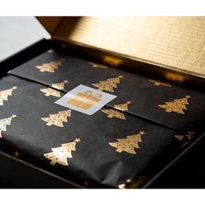 <span class=keywords><strong>Papel</strong></span> de Regalo Negro de Alta Calidad a Precio de Fábrica, <span class=keywords><strong>Papel</strong></span> de Regalo Dorado para Navidad, Venta al Por Mayor - Product Image 5
