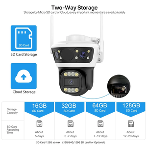 TUYA Smart 9MP 3 lentilles extérieur Cctv sans fil Wifi PTZ Ip caméras HD Cctv caméra sécurité à domicile <span class=keywords><strong>multi</strong></span>-objectif dôme caméra OEM - Product Image 5