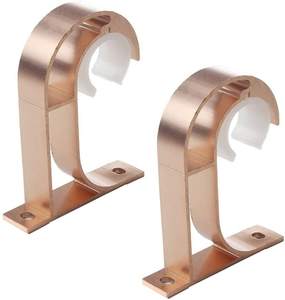 Support de <span class=keywords><strong>plafond</strong></span> pour <span class=keywords><strong>tringle</strong></span> à <span class=keywords><strong>rideau</strong></span> en métal doré américain de 28 mm, <span class=keywords><strong>fixation</strong></span> supérieure - Product Image 5