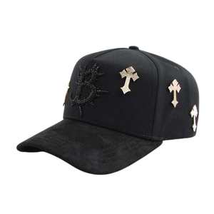 Cappelli da baseball vintage personalizzati originali <span class=keywords><strong>Inferno</strong></span> in oro rosa 24K con visiera curva e NFC, modello Barbas - Product Image 5
