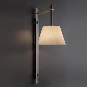 American Home Decor Indoor <b>Light</b> Fixture Sconce Fabric Wall for <b>Dining</b> Bedroom Hotel Livingroom Middle for Easy Installation - Product Image 3
