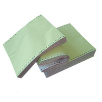 Rollos de Papel Continuo para Computadora NCR de 4 Capas, 9.5x5.5 Pulgadas, Papel Autocopiativo (CB/CFB/CF) en Azul para Impresión de Oficina