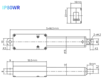 AISmartlink Pabrik OEM ODM Aktuator Linear Elektrik 200N DC 24V Batang Teleskopik Mini Batang Pengangkat Bolak-balik Model IP80