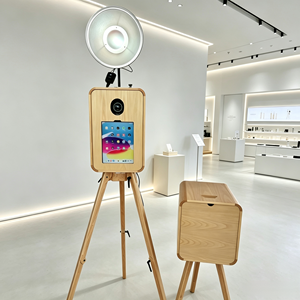Cabina de Fotos Portátil Xingruijia de Madera Sólida Ligera con Pantalla Táctil e Impresión Autoservicio para DSLR/Cámara/iPad USB/Wi-Fi - Product Image 3