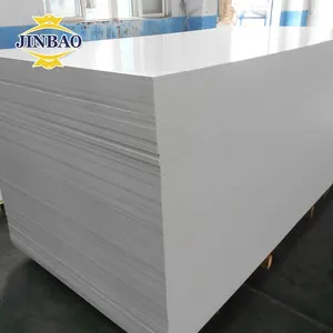 Jinbao 1220x2440mm partition sheet solid wpc pvc sheet plastic foam board 18mm