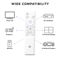 Télécommande intelligente 16 touches avec commande vocale BLE et apprentissage IR, télécommande sans fil pour systèmes audio-vidéo embarqués OEM ODM