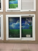 Fenêtre coulissante économique en PVC/UPVC blanc, double vitrage, autres fenêtres, produit de fenêtrerie