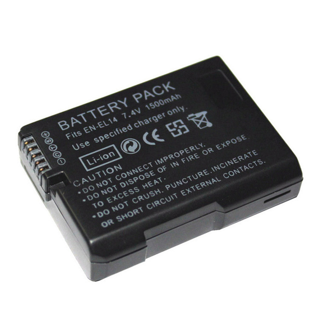 1500mah EN-EL14a EL14 CAMERA BATTERY EN-EL14 for Nikon P7000 P7100 P7800 P7700 D3100 D3200 D3300 D3400 D3500 D5600 D5100 D5300