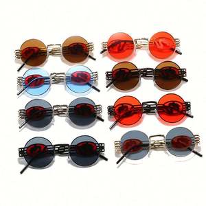 Gafas de Sol Redondas de Metal Estilo Steampunk, Vintage, Punk, para Hombre y Mujer, Protección UV400, Gran Venta 2021 - Product Image 6