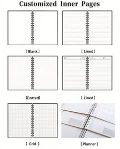 Promotion Gift Customised A4 A5 <b>A6</b> Hardcover Pu Cover Notebook Printed Leather Pu Leather Cover Diary Notebook - Product Image 5