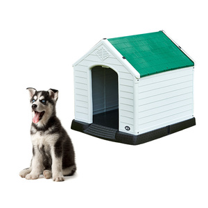 H005 sıcak satış lüks su geçirmez köpek kafesleri plastik <span class=keywords><strong>kennels</strong></span> açık evcil hayvan kulubesi kafesi kedi köpek katlanır ev büyük pet köpek kulübesi - Product Image 6