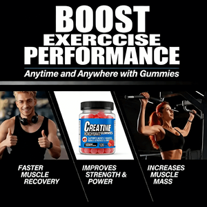 Vente chaude : Créatine monohydrate en gommes pour la croissance musculaire, <span class=keywords><strong>5g</strong></span>, supplément de créatine en gommes stimulant l'énergie - Product Image 2