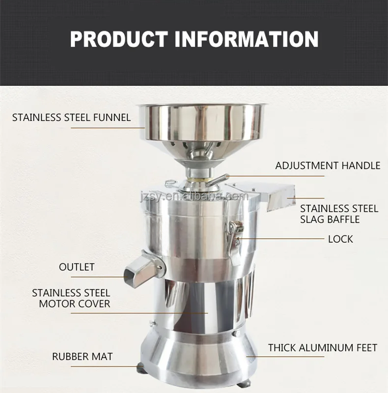 電気ステンレス鋼大豆粉砕機/市販の豆乳および豆腐加工機/豆乳