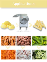 Frietjes Groentefruitkubus Roestvrijstalen Snijmachine Frites Chips Aardappelmachines Voor Industrieën Restaurants