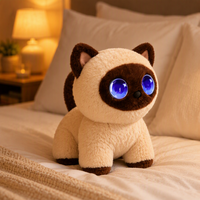 Décoration de chambre : Chat électronique en peluche réaliste de 8 pouces pour compagnie des personnes âgées, anti-anxiété, cadeau de Thanksgiving