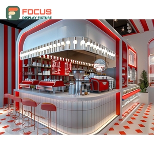 Vitrina de Lujo para Café, Alta, con Puerta de Vidrio, Acabado en Madera de Nogal, para Exhibición de Productos en Cafeterías - Product Image 2