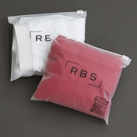 Bolsa de Plástico con Cierre y Logotipo Personalizado, Impresión Mate Esmerilada de Alta Calidad, 100 Unidades Mínimas, para Almacenamiento de Extensiones de Cabello