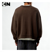 Usine de sweats certifiée BSCI, sweat-shirt en coton jacquard à motif crâne, style Y2K, surdimensionné, streetwear, sweat-shirt d'hiver pour homme, logo sur le devant