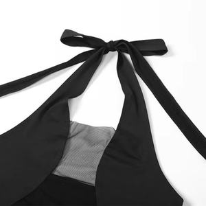 ชุดว่ายน้ำออกกำลังกายแบบสั่งทำ OEM บิกินี่ไซส์ใหญ่สำหรับผู้หญิง ชุดว่ายน้ำวันพีซแบบเว้า ชุดจั๊มสูท ชุดบิกินี่แบบผูกเชือก ชุดชายหาด - Product Image 5