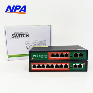 Commutateur PoE AI 6 ports 10/100 Mbps avec 2 ports Uplink et prise en charge QoS pour caméra IP et réseau CCTV (Ethernet RJ45) - Product Image 2